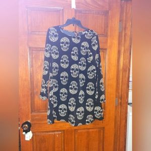 Skeleton tunic dress